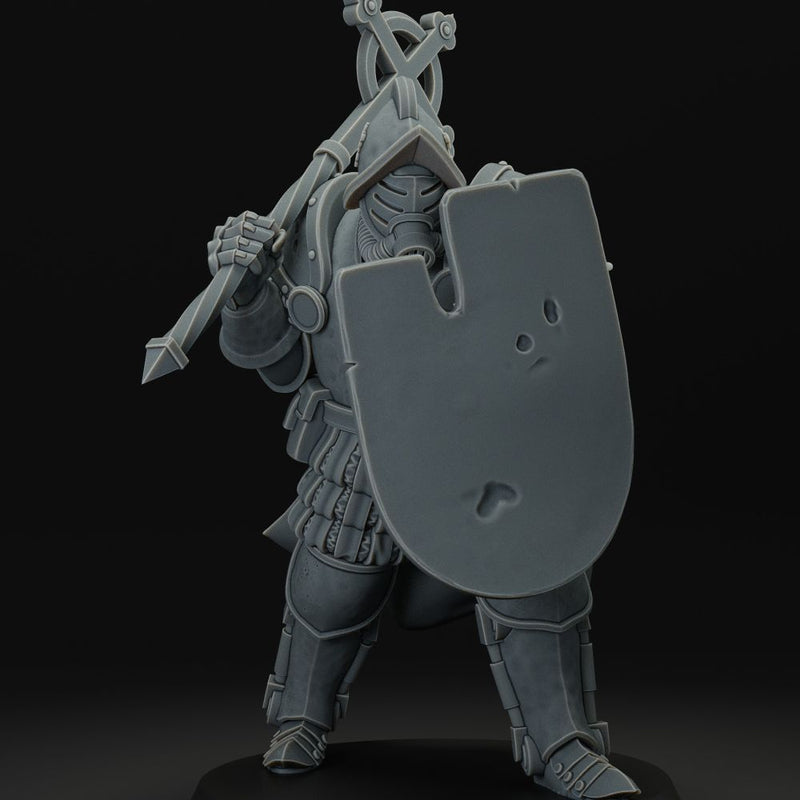 heavy infantry with mace and shield