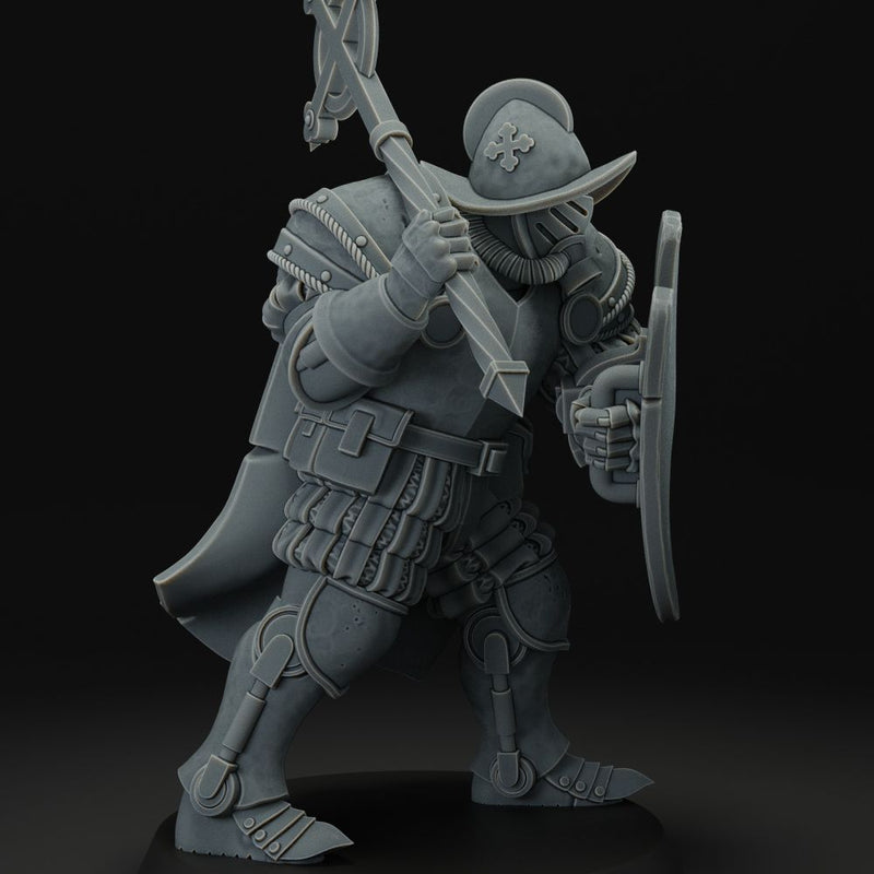 heavy infantry with mace and shield