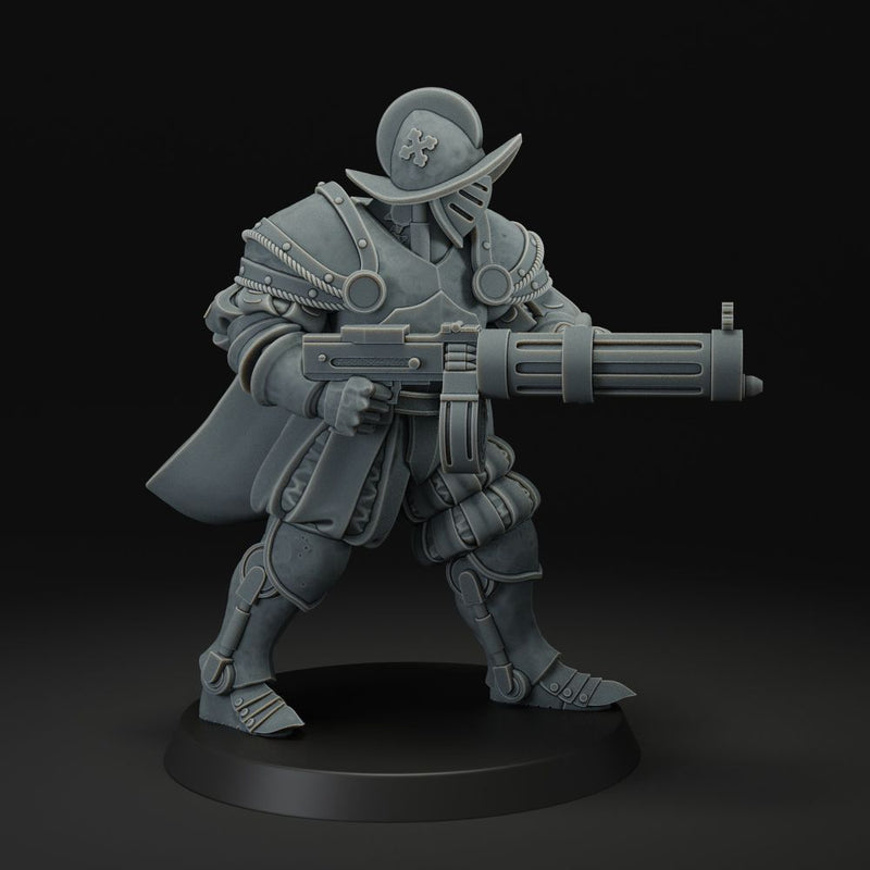 Heavy infantry with machine gun