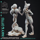 Inky & Otto - Circus of Horrrors - PRESUPPORTED - 32mm Scale