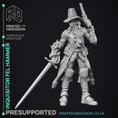 Fel Hammer - Inquisitor & 8 wepons - PRESUPPORTED - 32mm miniature