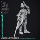 Fel Hammer - Inquisitor & 8 wepons - PRESUPPORTED - 32mm miniature