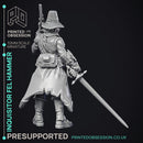 Fel Hammer - Inquisitor & 8 wepons - PRESUPPORTED - 32mm miniature