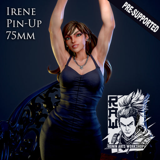 Irene Pin Up 75mm Pre-Supported - STL only - Only-Games
