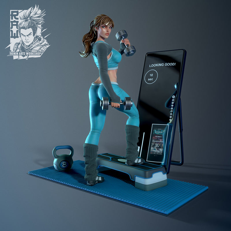 Sporty Irene Pin Up 75mm (NSFW Version) Pre-Supported - STL only - Only-Games