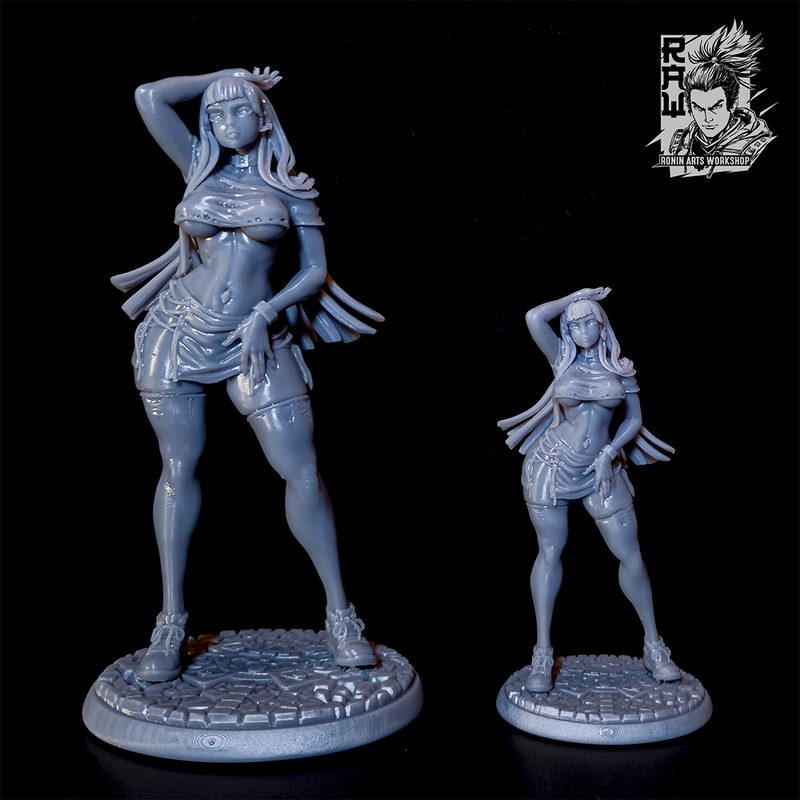 Goth Girl Itza - 75mm and 120mm Pin-Up - STL only - Only-Games