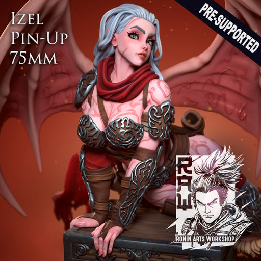Izel The Barbarian Succubus - Pin Up, 75mm, Pre-Supported - STL only - Only-Games