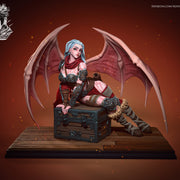 Izel The Barbarian Succubus - Pin Up, 75mm, Pre-Supported - STL only - Only-Games