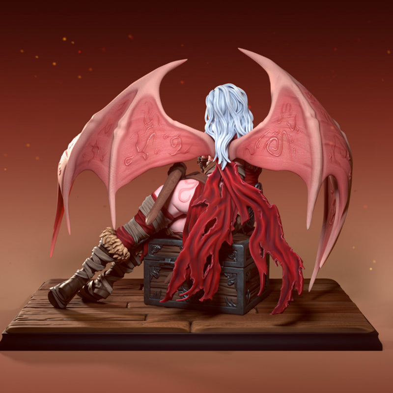 Izel The Barbarian Succubus - Pin Up, 75mm, Pre-Supported - STL only - Only-Games
