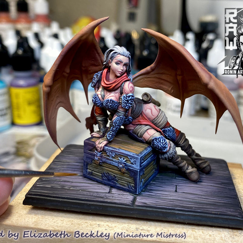 Izel The Barbarian Succubus - Pin Up, 75mm, Pre-Supported - STL only - Only-Games