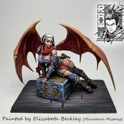 Izel The Barbarian Succubus - Pin Up, 75mm, Pre-Supported - STL only - Only-Games
