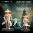 Reaper John -Dark Grim Reaper with Scythe1 - 32mm - Heroic scale