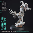 Jackalope - Cryptid - PRESUPPORTED - 32mm Scale