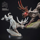 Jackalope - Cryptid - PRESUPPORTED - 32mm Scale