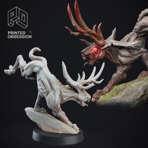 Jackalope - Cryptid - PRESUPPORTED - 32mm Scale - Only-Games