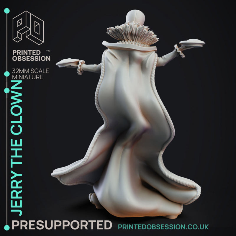 Jerry The Clown - Circus of Horrors - PRESUPPORTED - 32mm Scale