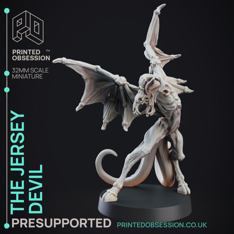 Jersey Devil - Cryptid - PRESUPPORTED - 32mm Scale