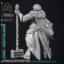 Joan - High Paladin - 2 Model - PRESUPPORTED - 32mm scale