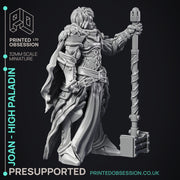 Joan - High Paladin - 2 Model - PRESUPPORTED - 32mm scale - Only-Games
