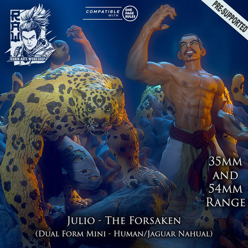 Julio El Nahual - Dual Form Jaguar Man - STL only - Only-Games