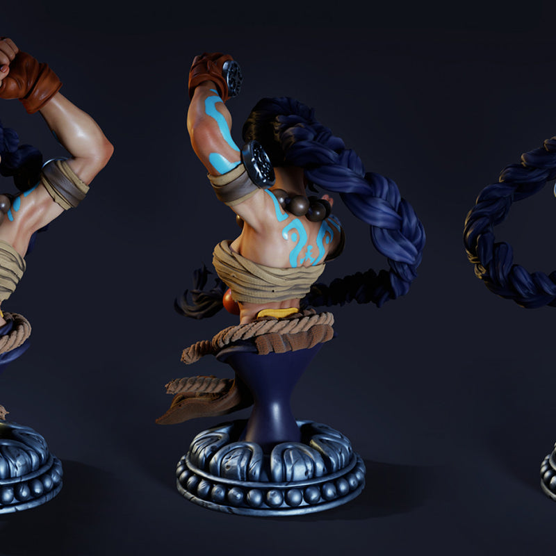 Karoku The Monk - Warrior Bust - STL only - Only-Games