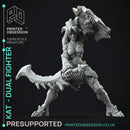 Kat - Monster Hunter - Mixed wepons -  PRESUPPORTED - Illustrated and Stats - 32mm scale