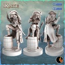 Kate Pistol Marksman Pirate Marksman Pistol Gunner -75mm + 35mm Scale