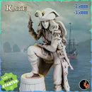 Kate Pistol Marksman Pirate Marksman Pistol Gunner -75mm + 35mm Scale