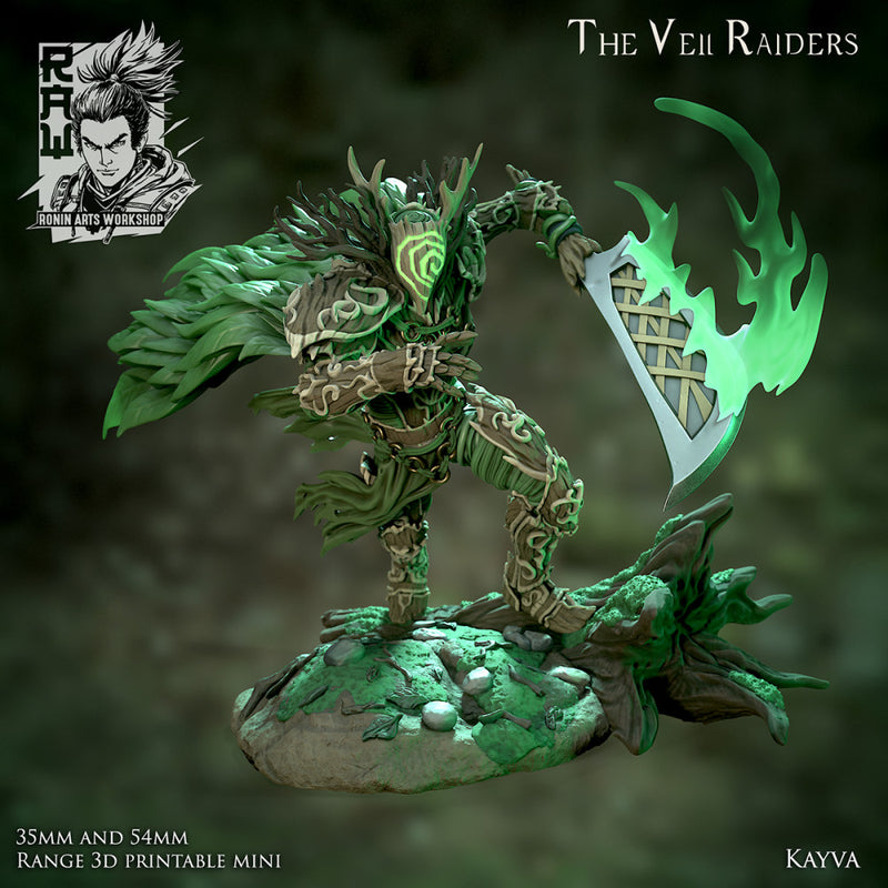 Kayva The Pact Sworn - Forest Elf Living Armor - STL only - Only-Games