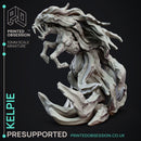 Kelpie - Undead Horse - Elemental Familar - PRESUPPORTED - 32mm scale
