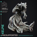 Kelpie - Undead Horse - Elemental Familar - PRESUPPORTED - 32mm scale