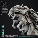 Kelpie - Undead Horse - Elemental Familar - PRESUPPORTED - 32mm scale