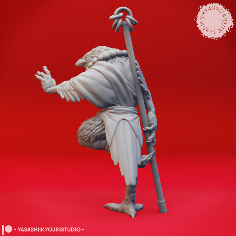 Kenku Monk - Tabletop Miniature (Pre-Supported)