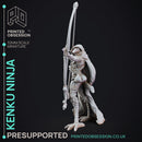 Kenku Ninja - Archer - PRESUPPORTED - 32mm scale - Illustrated & Stated