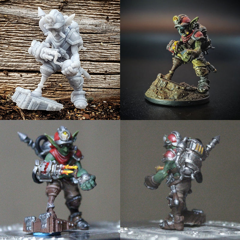 Keshek The Artificer - Idle and Action Pose - STL only - Only-Games