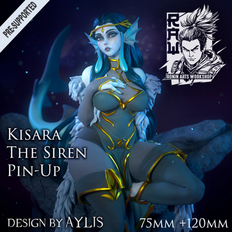 Kisara The Siren Pin-Up - STL only - Only-Games
