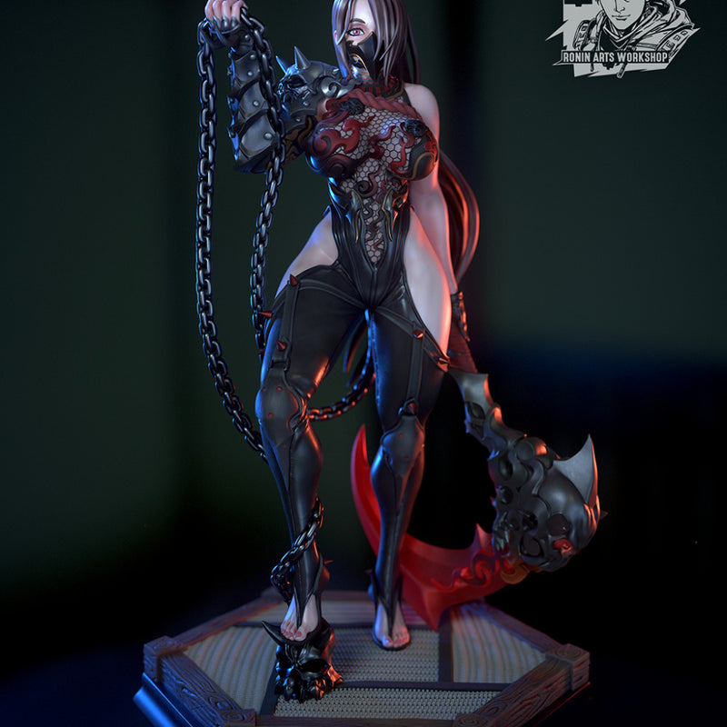 Kisari Karasu - 75mm Kunoichi - STL only - Only-Games