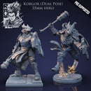 Korgor The Paladin - Idle and Action Pose - STL only - Only-Games