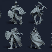 Korgor The Paladin - Idle and Action Pose - STL only - Only-Games