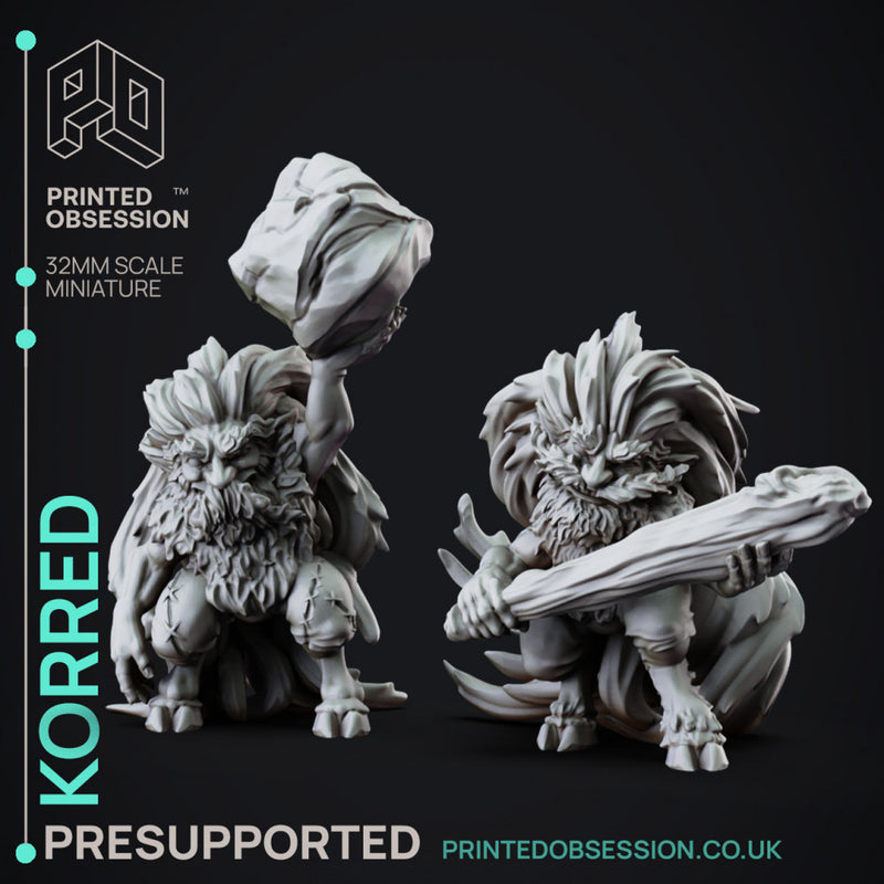 Korred - Fay Creatures - PRESUPPORTED - 32mm scale