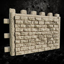 Complete Modular Stone Wall System with Castle Gate - Fortress Terrain STL for DnD & Wargaming