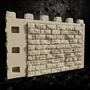 Complete Modular Stone Wall System with Castle Gate - Fortress Terrain STL for DnD & Wargaming