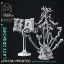 Lady Grimoire - Teifling Arch Mage - PRESUPPORTED -  32mm scale - Foundling