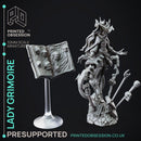Lady Grimoire - Teifling Arch Mage - PRESUPPORTED -  32mm scale - Foundling