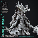 Lady Grimoire - Teifling Arch Mage - PRESUPPORTED -  32mm scale - Foundling