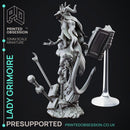 Lady Grimoire - Teifling Arch Mage - PRESUPPORTED -  32mm scale - Foundling