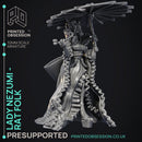 Lady Nezumi - Rat Folk Guild Leader -  PRESUPPORTED - Illustrated and Stats - 32mm scale