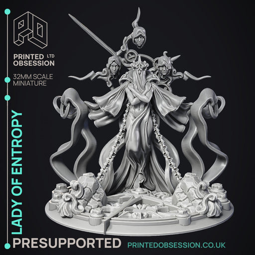 Lady of Entropy - Boss Encounter - PRESUPPORTED - 100 mm - 32mm Scale - Only-Games