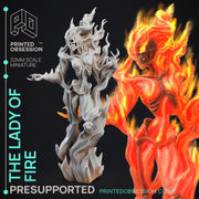 Lady of Fire - Circus of Horrors - PRESUPPORTED - 32mm Scale - Only-Games