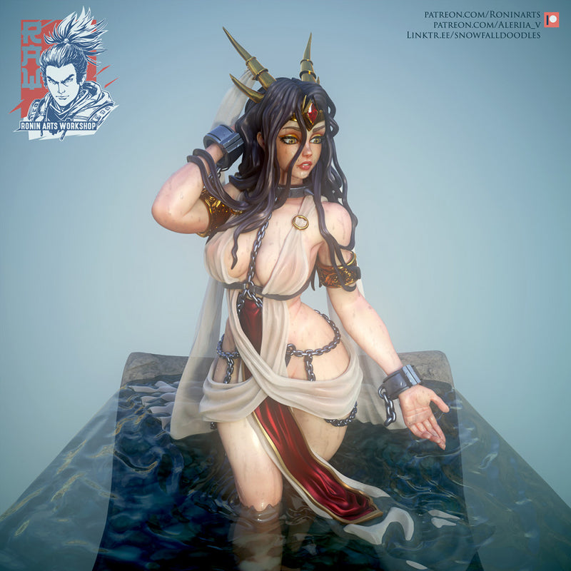 Lady Shura Pin Up - 75 and 120mm - STL only - Only-Games
